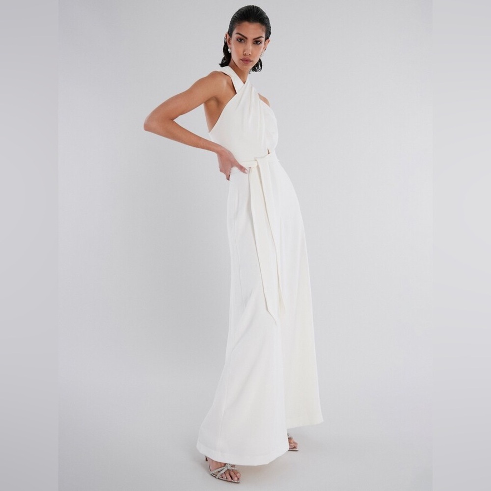 BCBGMAXAZRIA Garth Halter Jumpsuit size 8 NWT - Picture 4 of 9
